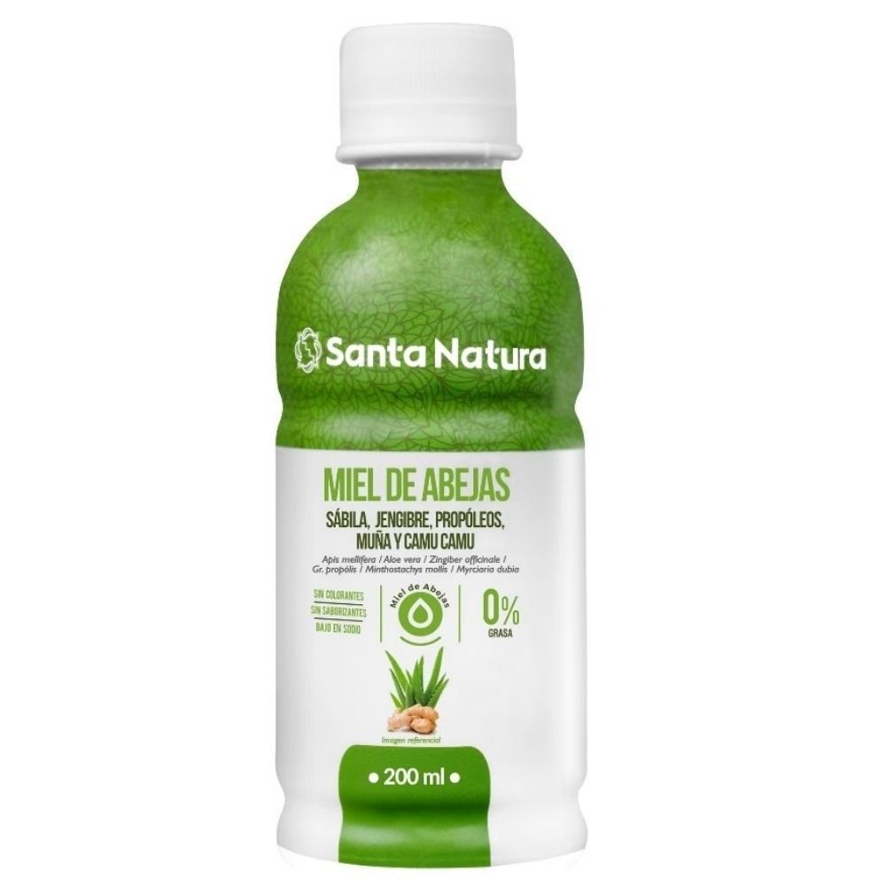 18 MIEL DE ABEJAS, SÁBILA, KION, PROPÓLEOS, MUÑA Y CAMU CAMU 200 ML - Imagen 1